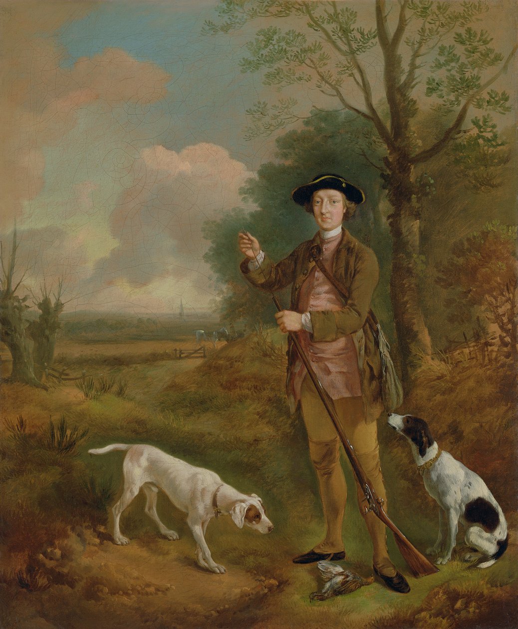 Majuri John Dade (1726-1811) Tanningtonista, Suffolkista, n. 1755 (öljy kankaalle) tekijältä Thomas Gainsborough