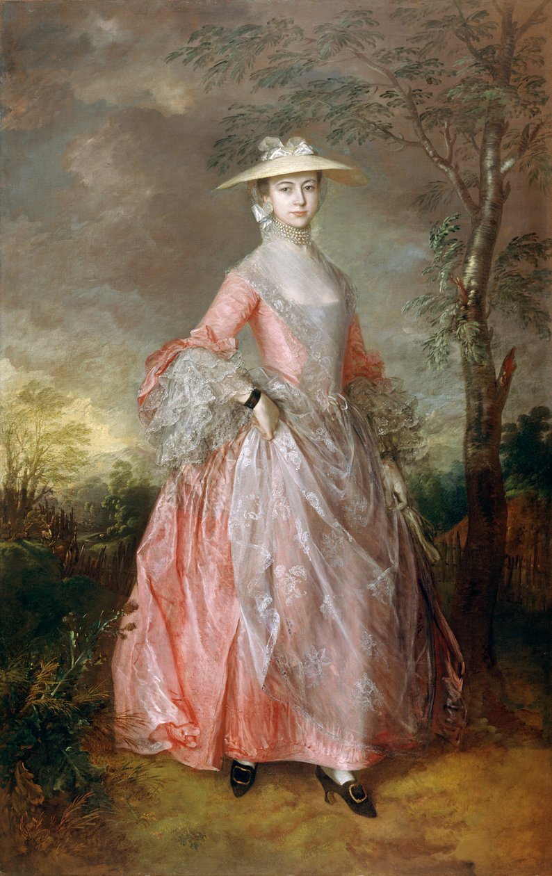 Mary Countess Howe, n. 1760 (öljy kankaalle) tekijältä Thomas Gainsborough