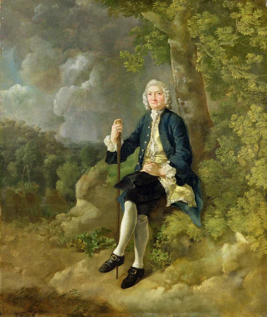 Herra Clayton Jones, noin 1744-45 (öljy kankaalle). tekijältä Thomas Gainsborough