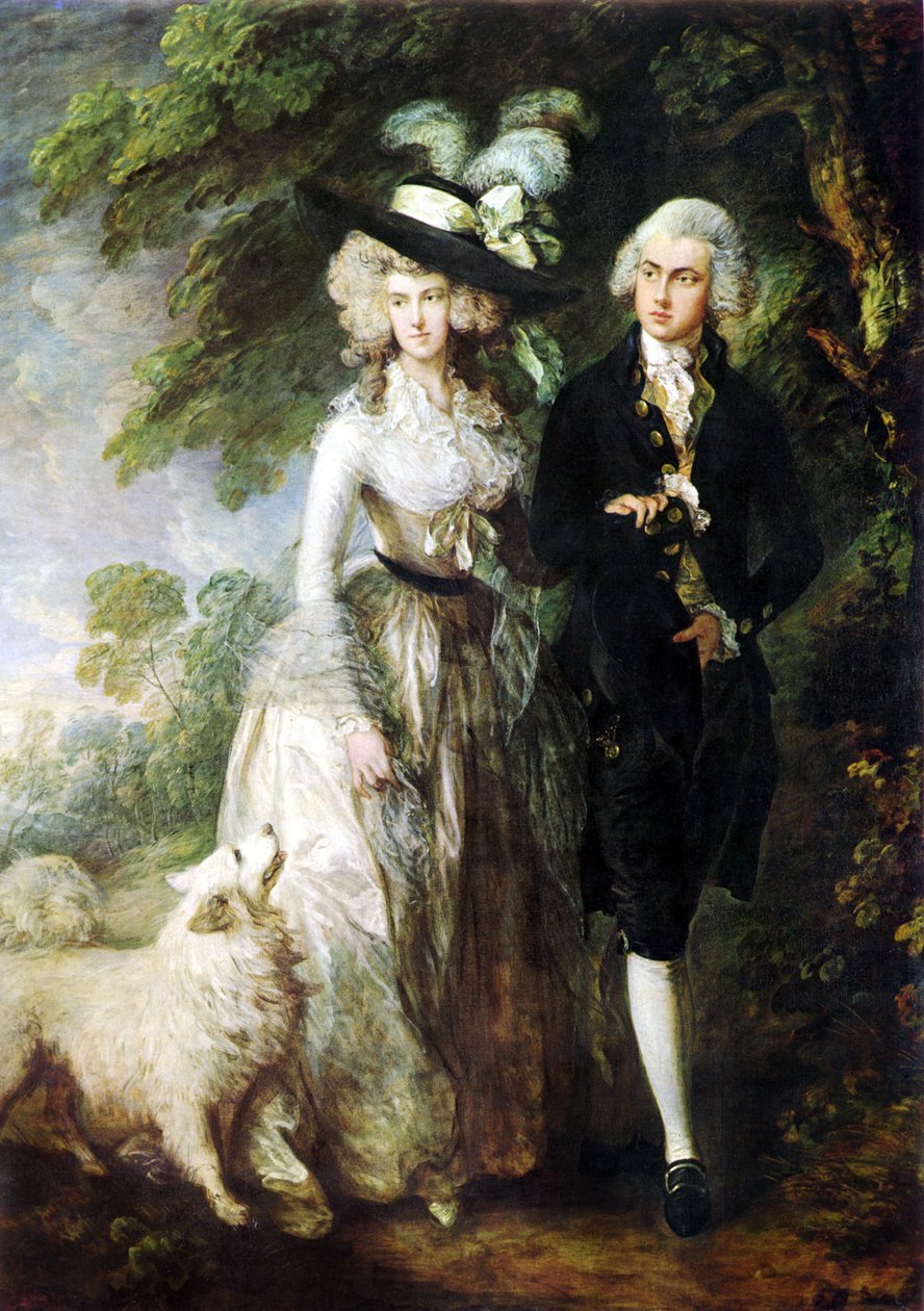 William Hallett ja William Hallett ("Aamukävely") tekijältä Thomas Gainsborough