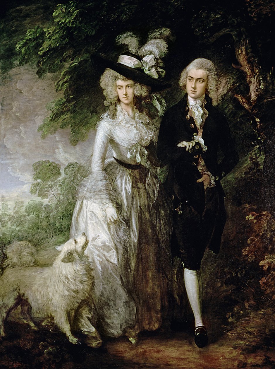 Herra ja rouva William Hallett (The Morning Walk), n. 1785 tekijältä Thomas Gainsborough