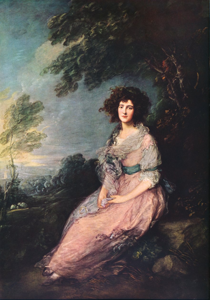 Rouva Richard Brinsley Sheridan, 1785-1787 tekijältä Thomas Gainsborough