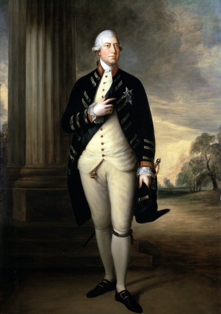 George III:n muotokuva (öljy kankaalle tekijältä Thomas Gainsborough