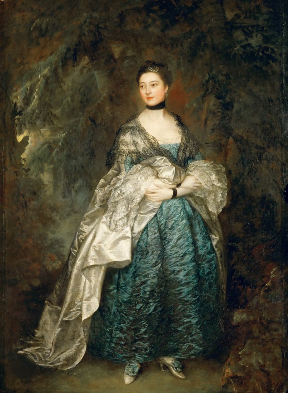 aLady Alstonin muotokuva, Gertrude Durnford 1731-1807, 1760. tekijältä Thomas Gainsborough