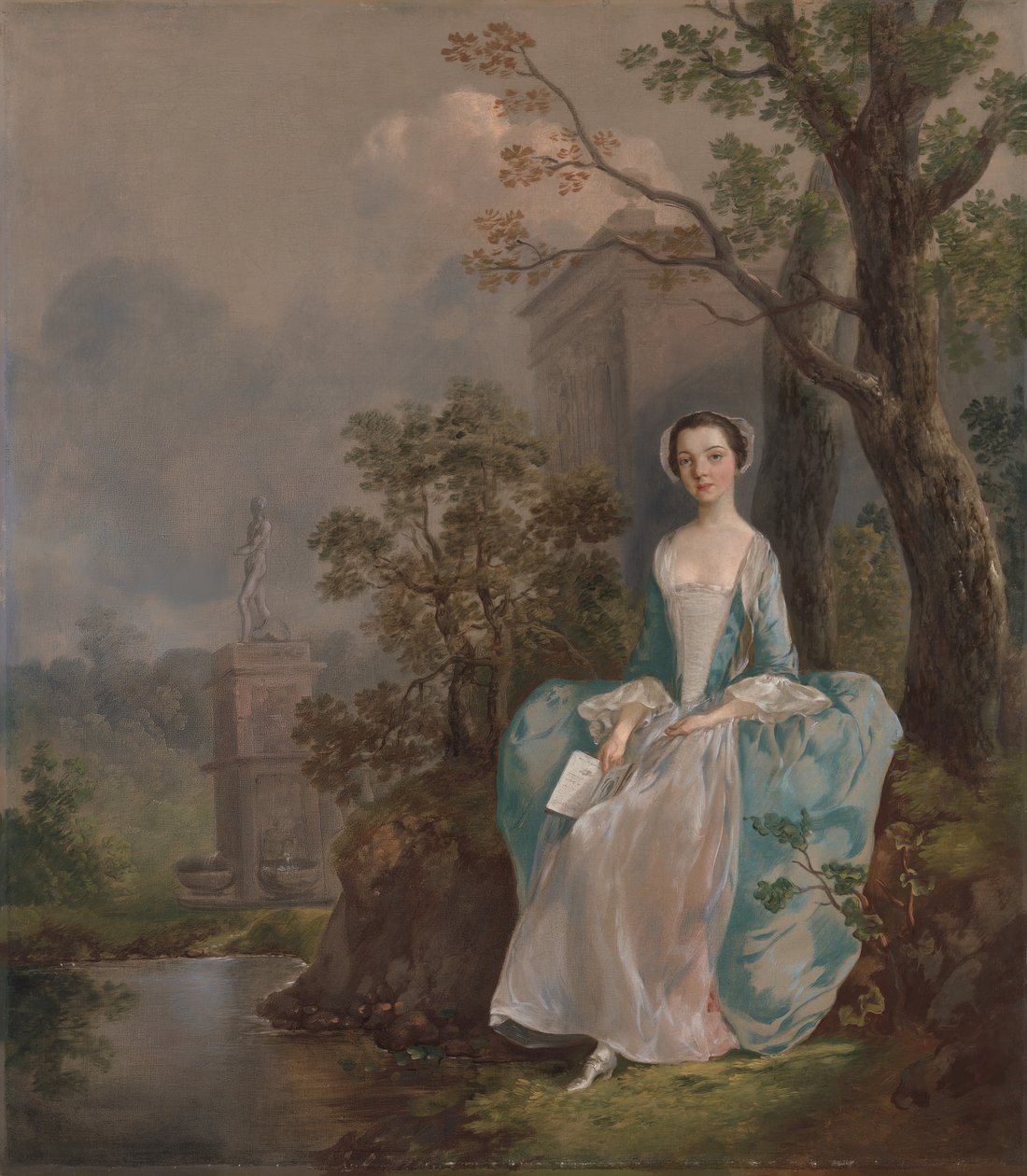 Naisen muotokuva, n. 1750. tekijältä Thomas Gainsborough