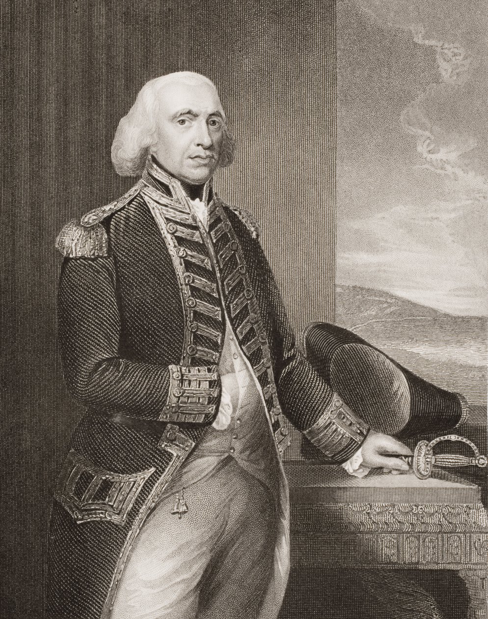 Richard Howe, 1st Earl Howe, kuvitus teoksesta "England