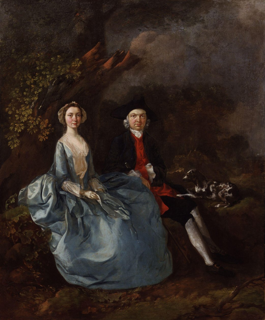 Sarah Kirby (ent. Bull); (John) Joshua Kirby tekijältä Thomas Gainsborough
