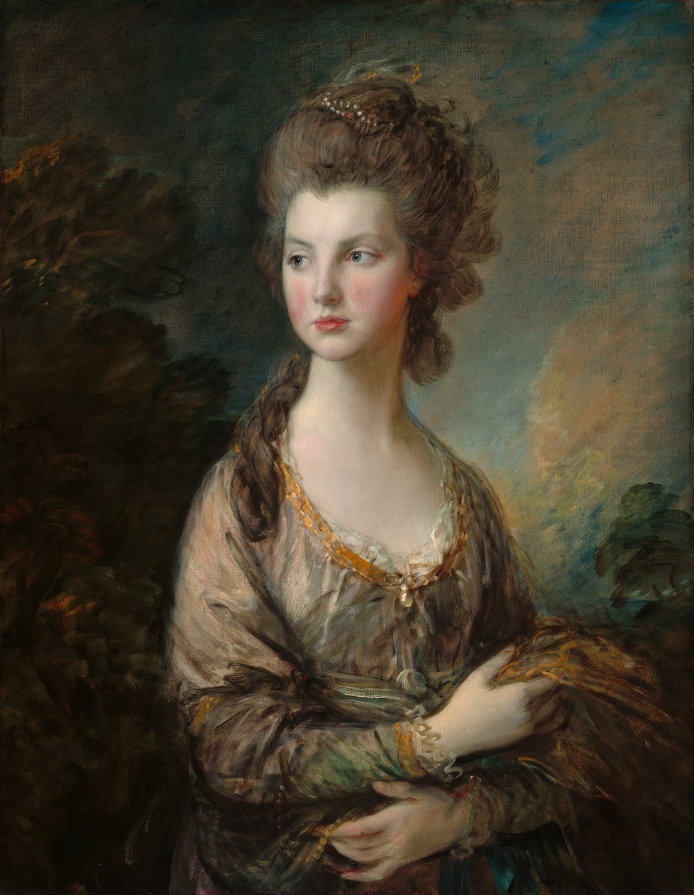 The Hon. rouva Thomas Graham, c. 1775-77 (öljy kankaalle) tekijältä Thomas Gainsborough