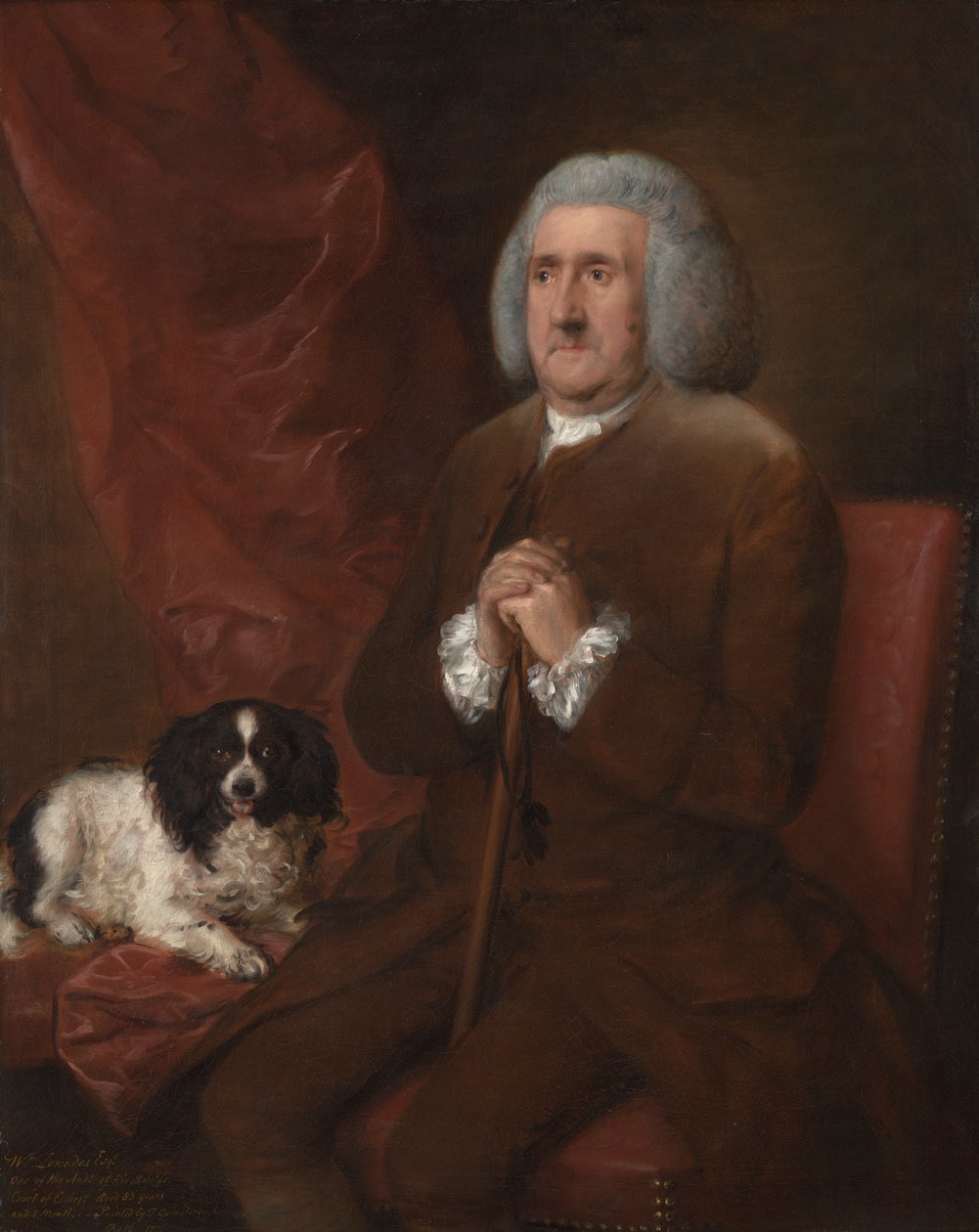 William Lowndes, Hänen Majesteettinsa valtiovaraintuomioistuimen tilintarkastaja tekijältä Thomas Gainsborough RA