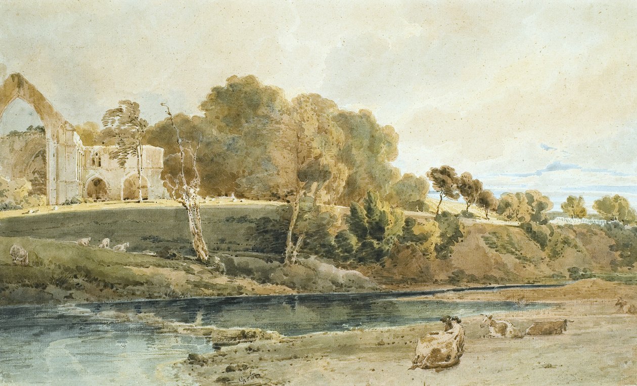 Bolton Abbey, Yorkshire tekijältä Thomas Girtin