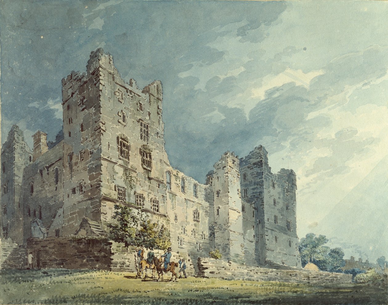 Bolton Castle, Yorkshire, 1795-1802 tekijältä Thomas Girtin
