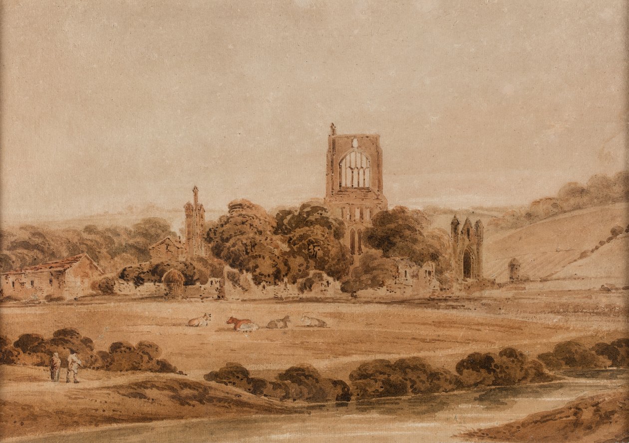 Kirkstall Abbey tekijältä Thomas Girtin