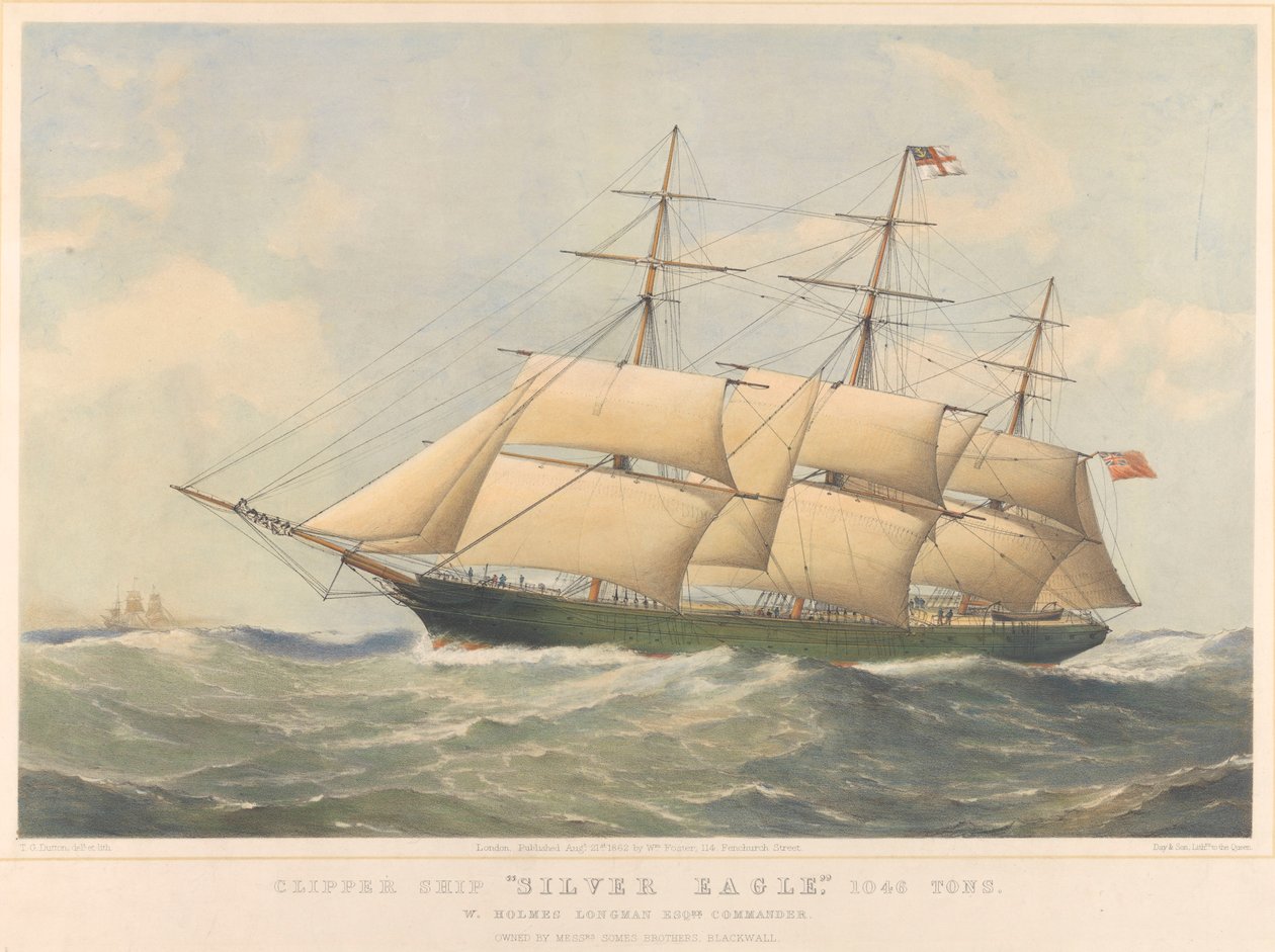 "Silver Eagle" (1861) klipperilaiva tekijältä Thomas Goldsworth Dutton