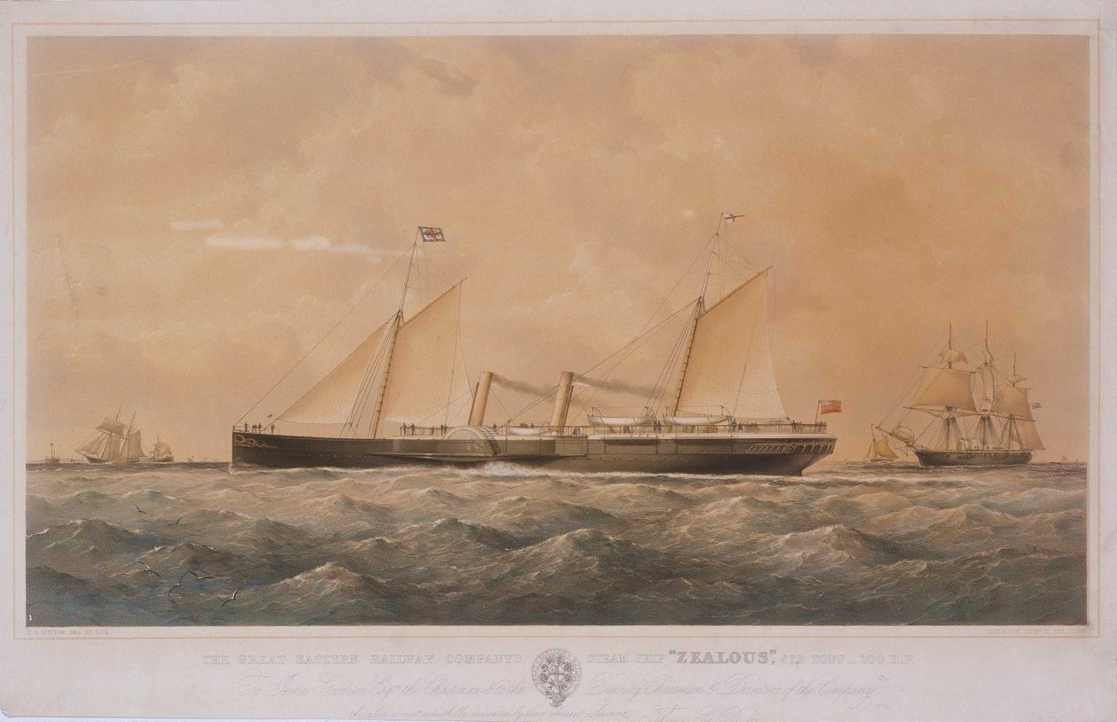 Great Eastern Railway Companyn höyrylaiva "Zealous". tekijältä Thomas Goldsworth Dutton