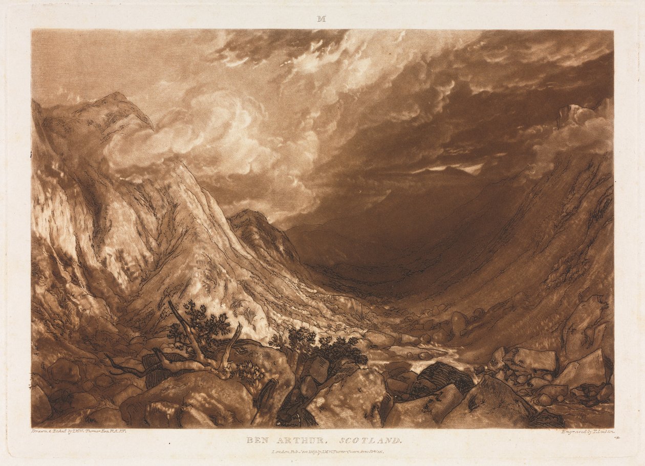 Liber Studorium: Ben Arthur, Skotlanti, n. 1818. tekijältä Thomas Guff Lupton