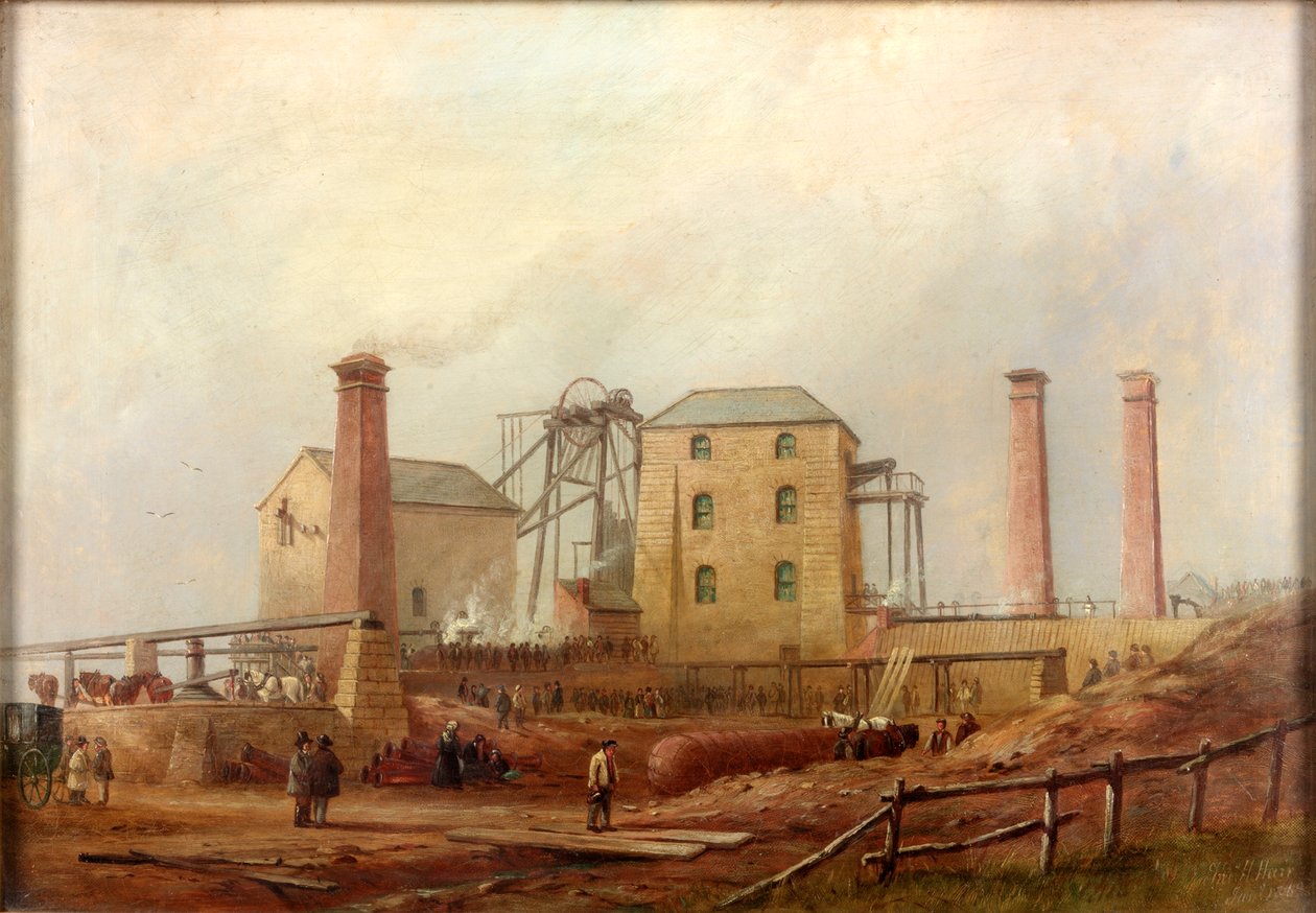 Hartley Colliery katastrofin jälkeen, 1869 tekijältä Thomas H. Hair