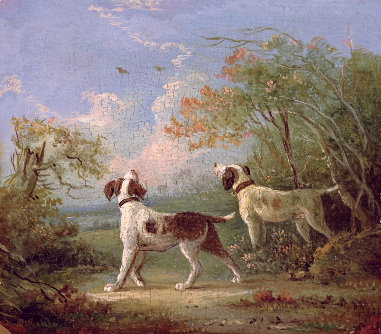 Spanielit maisemassa tekijältä Thomas Hand