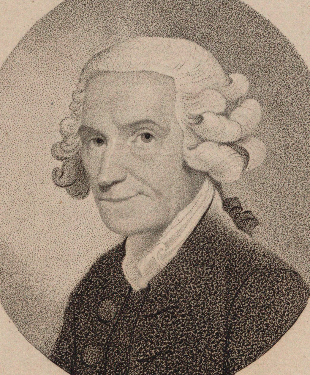 Urkuri ja säveltäjä James Naresin muotokuva 1715-1783, 1795. tekijältä Thomas Hardy