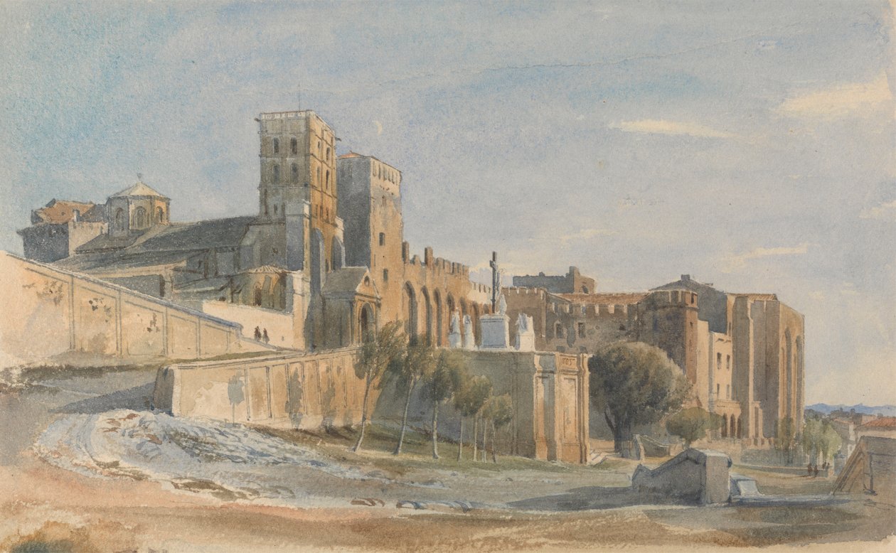A Catedral e o Palácio dos Papas, Avignon Finlandês tekijältä Thomas Hartley Cromek