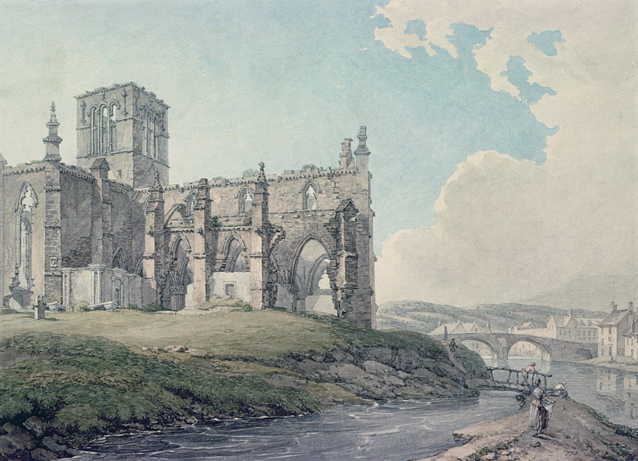Prior Church, Haddington, 1786 tekijältä Thomas Hearne