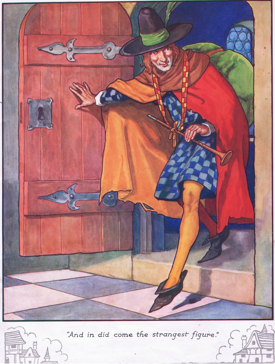 "Ja sisään tuli oudoin hahmo" (väriliitossa) - tekijältä Thomas Heath Robinson