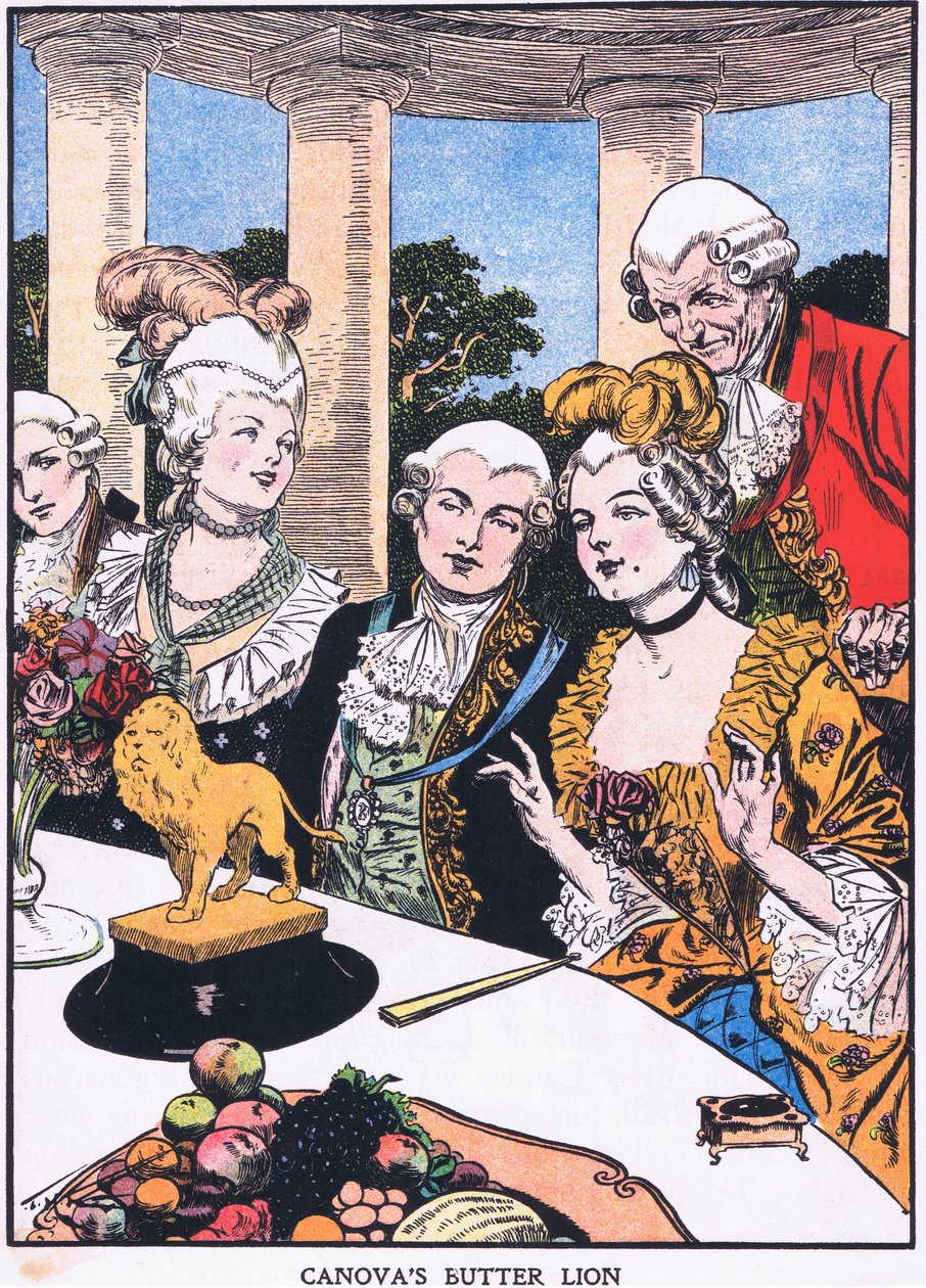 Canovan voileijona (värilitro) tekijältä Thomas Heath Robinson