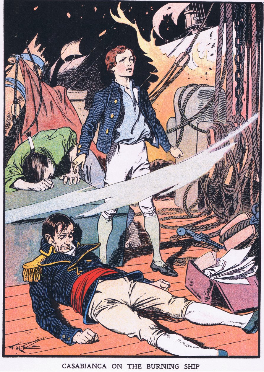 Casabianca (värilitro) tekijältä Thomas Heath Robinson