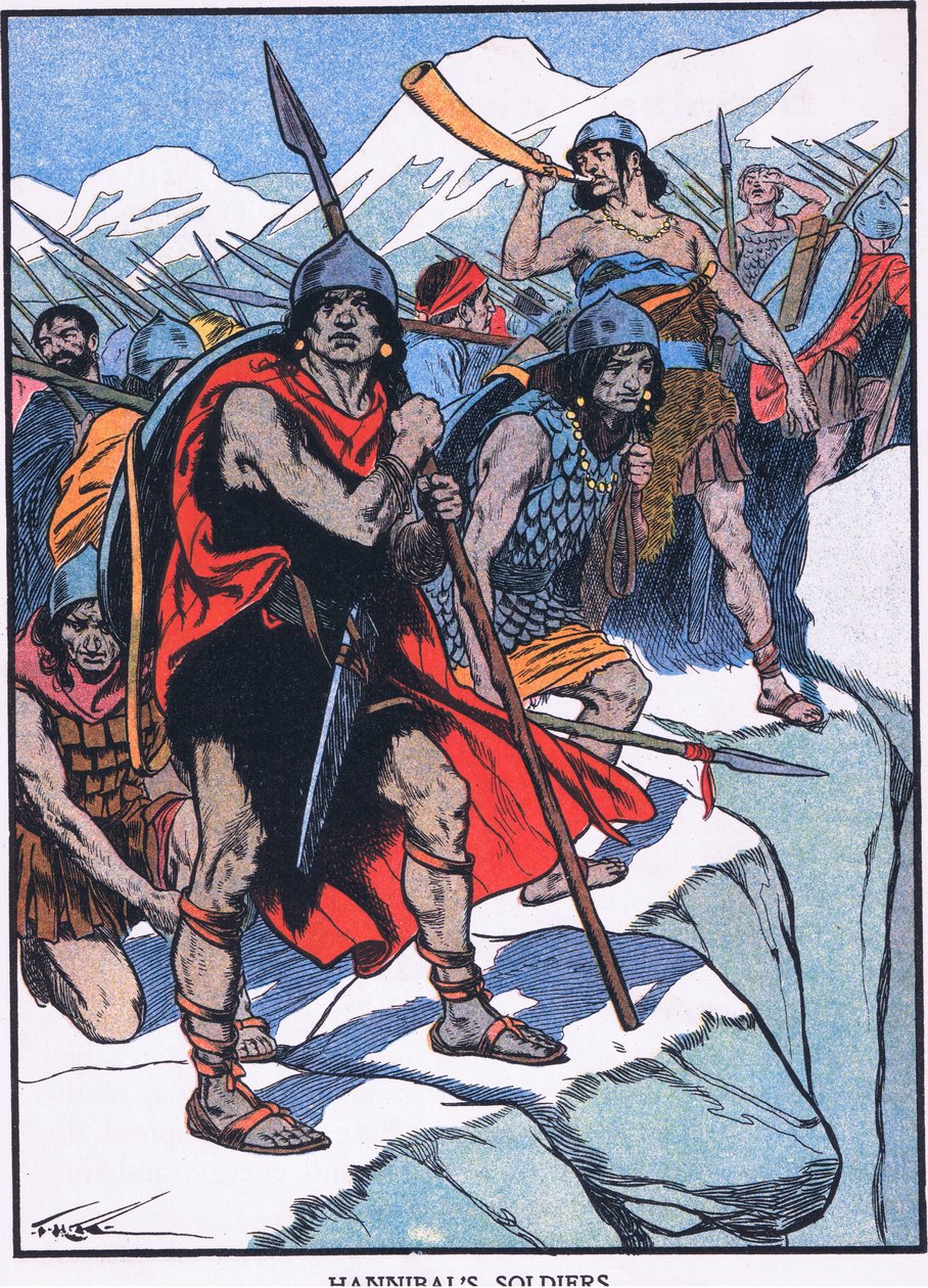 Hannibalin sotilaat (värilitra) tekijältä Thomas Heath Robinson