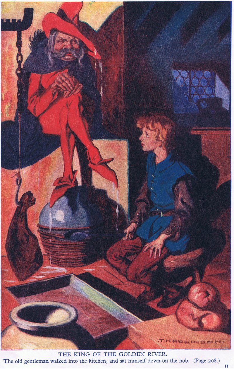 Kultaisen joen kuningas (värilitro) tekijältä Thomas Heath Robinson