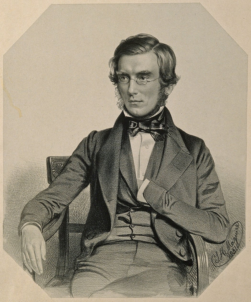 Sir Joseph Dalton Hookerin muotokuva, 1851 tekijältä Thomas Herbert Maguire