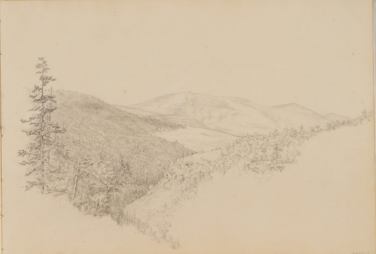 Kauterskill Clove Sketchbook of Landscape and Animal Subjects -kirjasta, n. 1860-64. tekijältä Thomas Hewes Hinckley