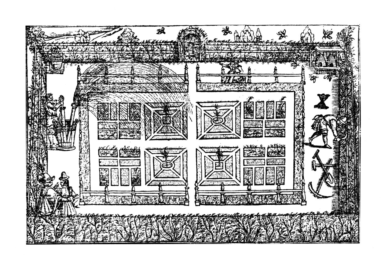 Puutarha, Puutarhurin labyrintti, 1577 tekijältä Thomas Hill