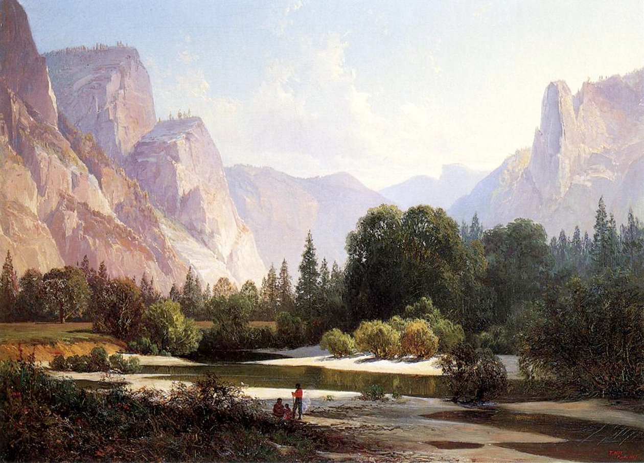Paiute Indian Camp, Yosemite, 1890 tekijältä Thomas Hill