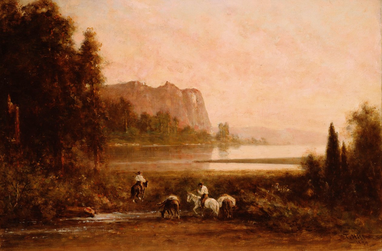 Pyytäjät Yosemiten vuoristossa, 1899 tekijältä Thomas Hill