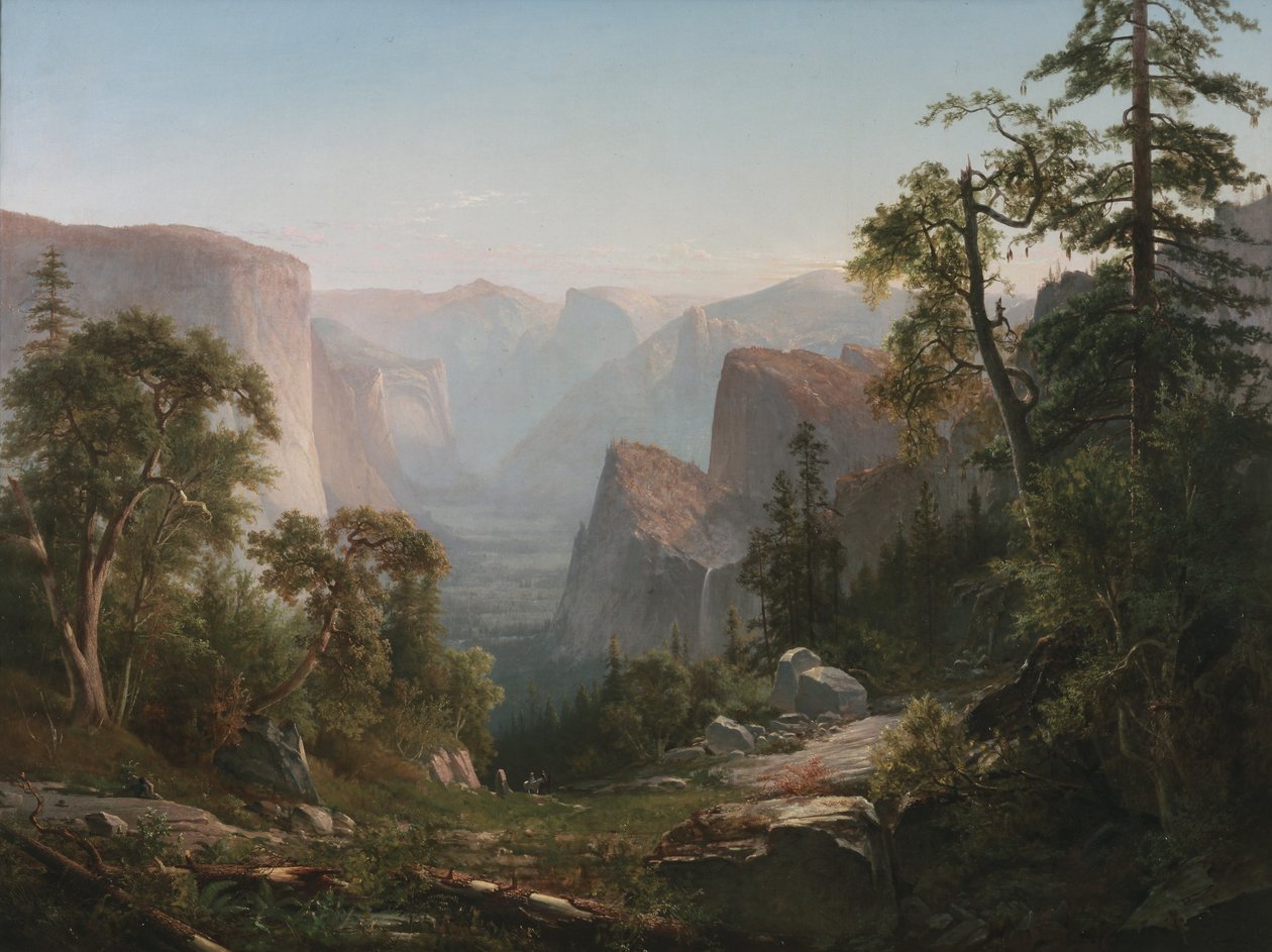 Näkymä Yosemiten laaksoon, 1865 tekijältä Thomas Hill