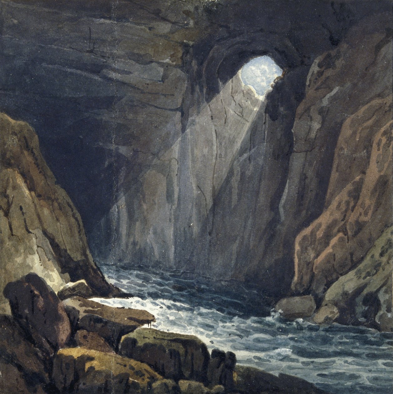Porth yr Ogofin luolan sisätilat tekijältä Thomas Hornor