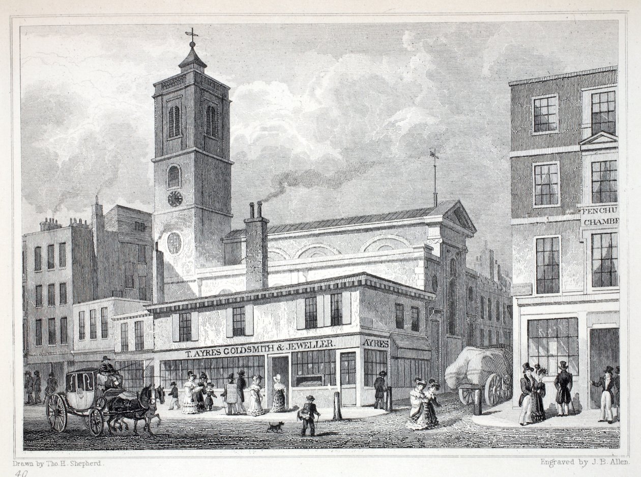 Church of St Dionis, Backchurch, julkaisusta "London and it