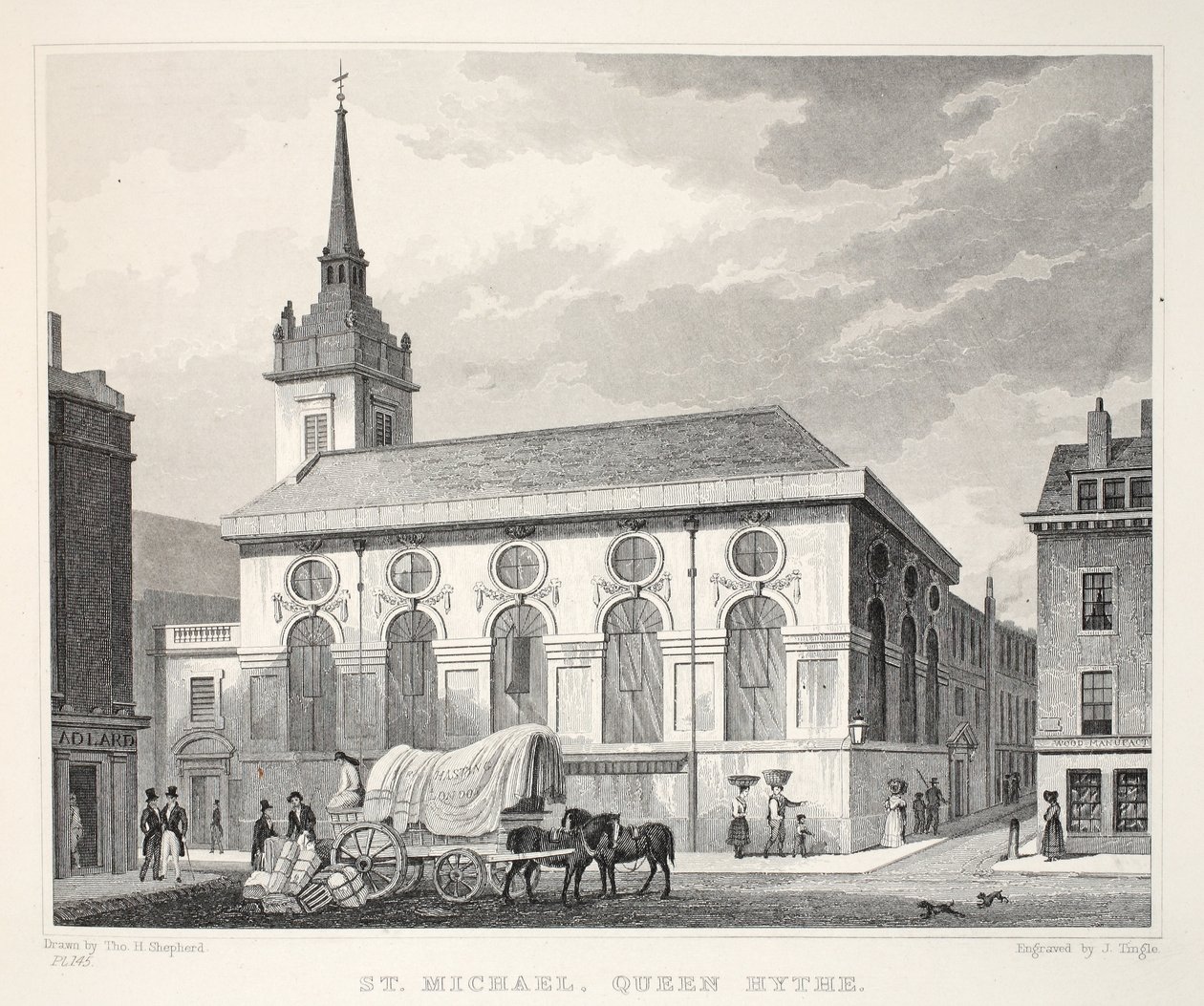 Pyhän Mikaelin kirkko, Queenhithe, pubista "London and it