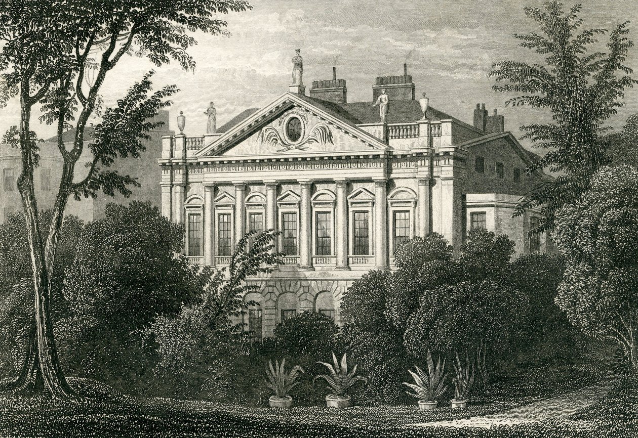Earl Spencerin talo, Green Park, 1829 tekijältä Thomas Hosmer Shepherd