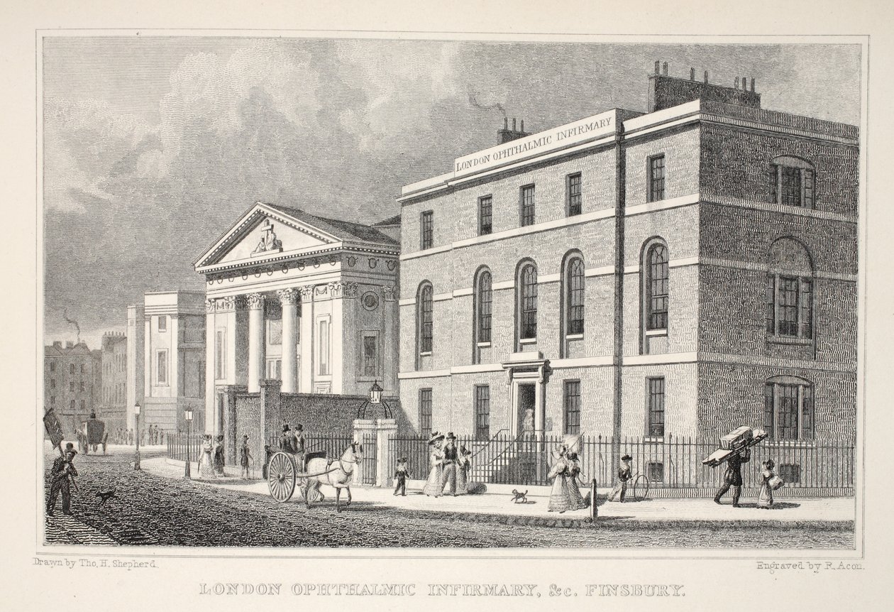 Lontoon silmäsairaala jne. Finsbury, "London and it