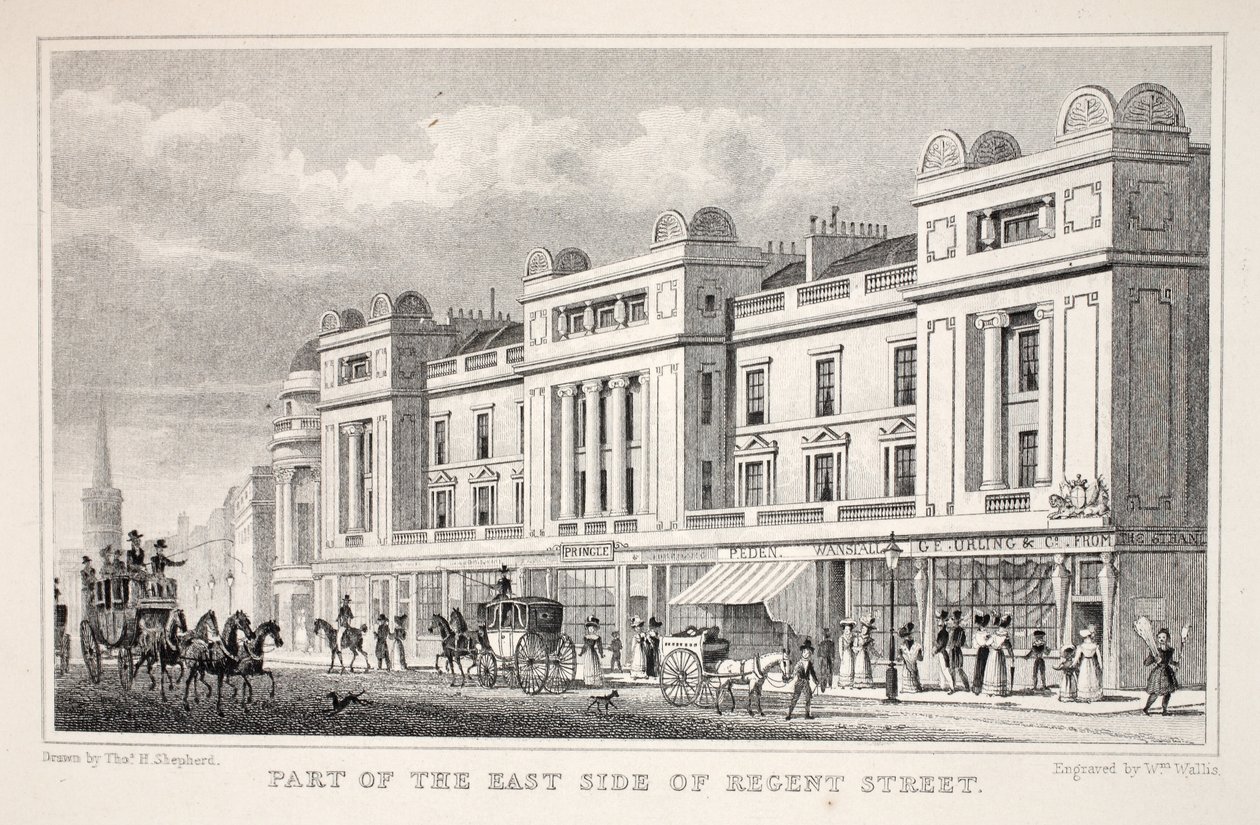 Osa Regent Streetin East Sidea, "London and it