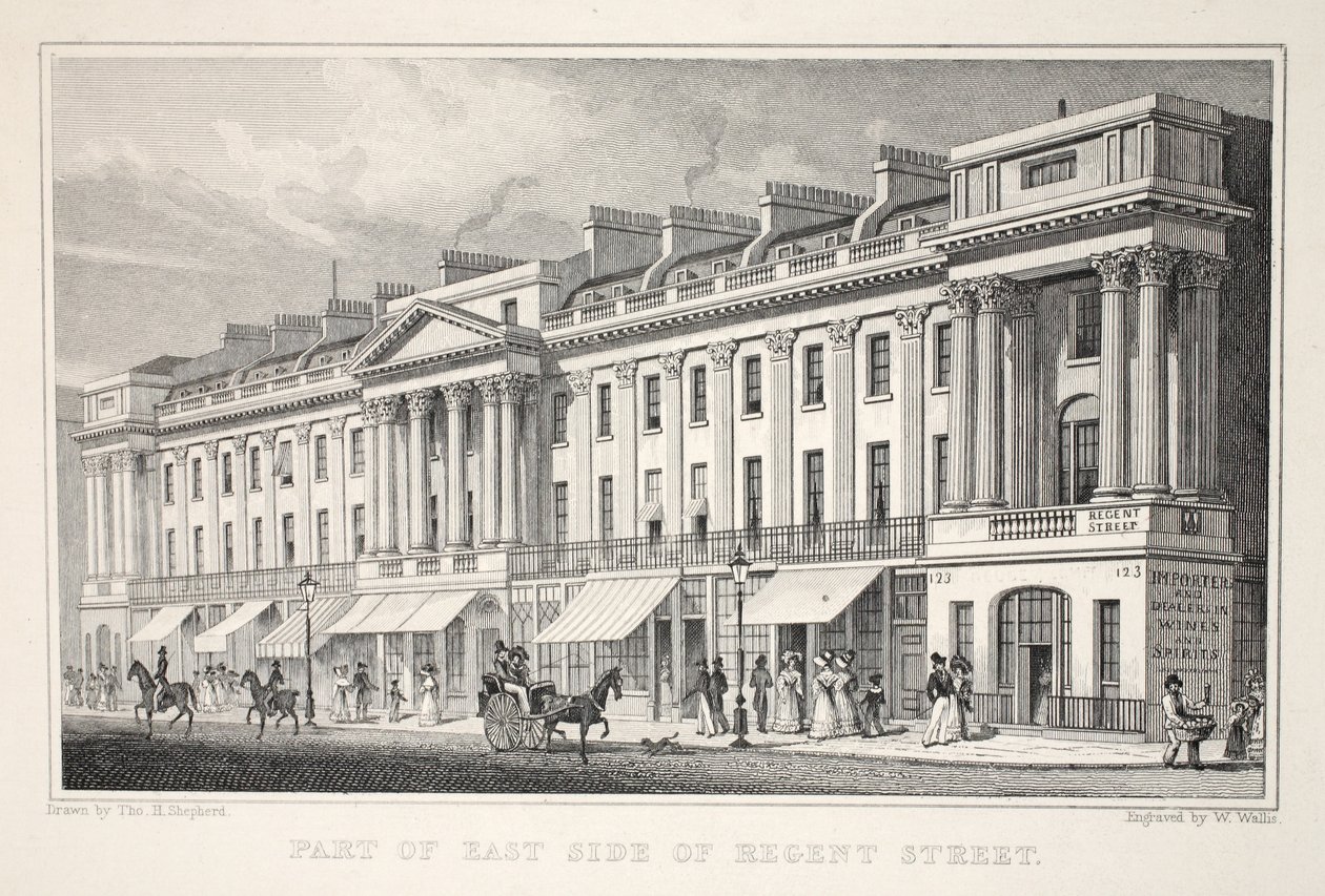 Osa Regent Streetin East Sidea, "London and it