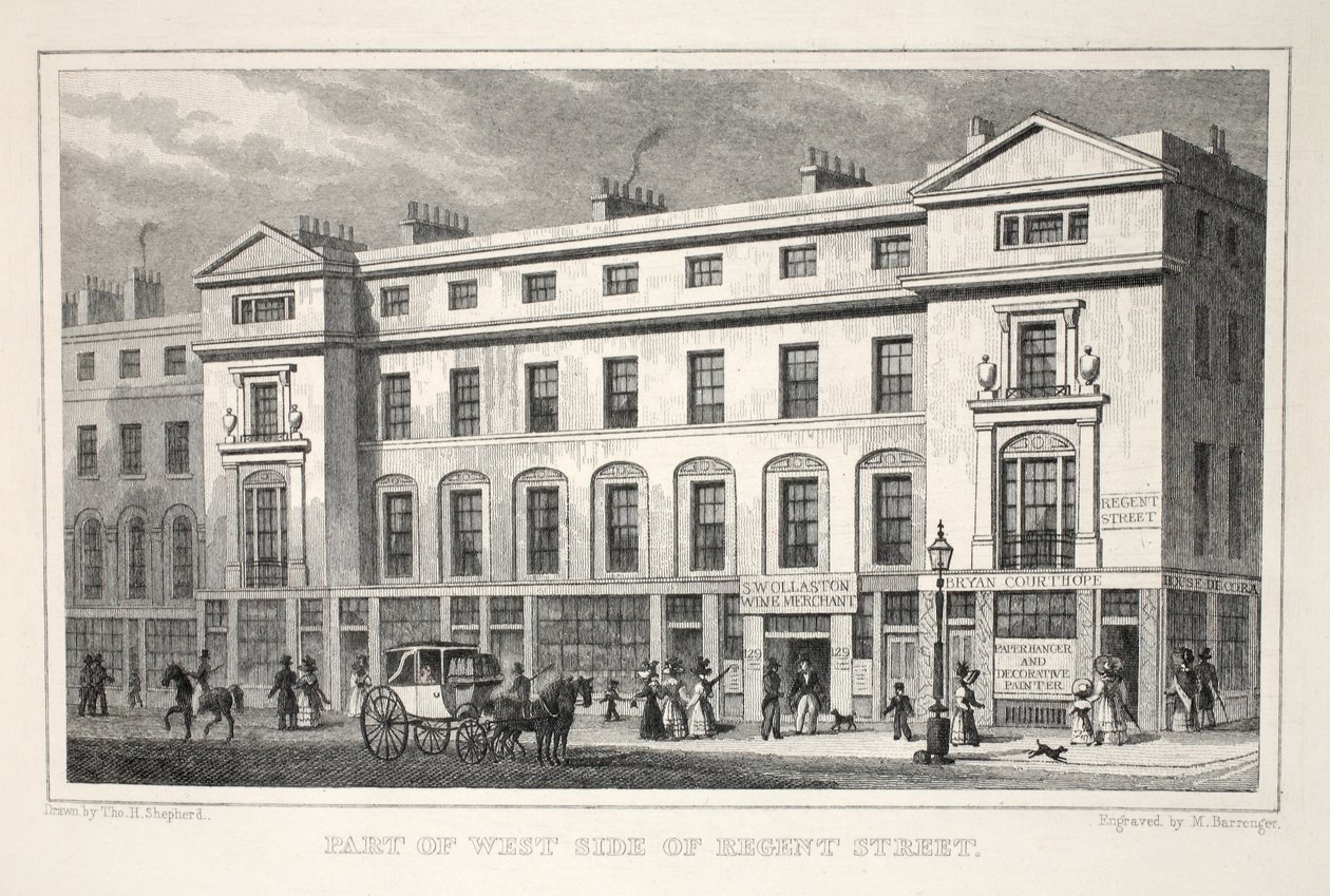 Osa Regent Streetin länsipuolta, pubista "London and it