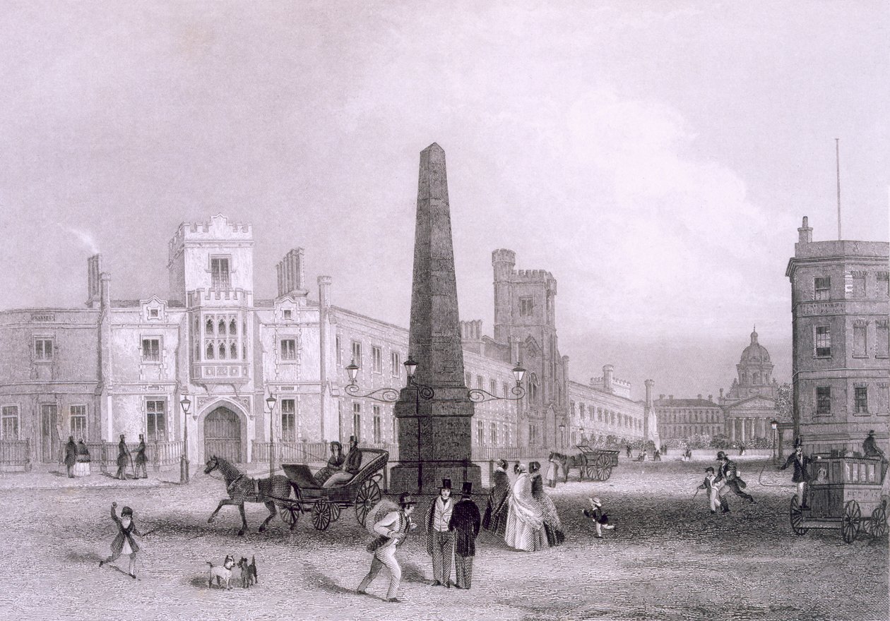 Köyhäsokeiden koulu ja Betlehemin sairaala, n. 1851–1855 tekijältä Thomas Hosmer Shepherd