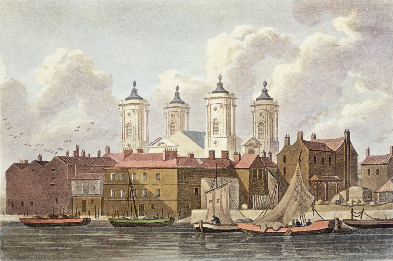 St. Johns Church Westminster, 1815 tekijältä Thomas Hosmer Shepherd
