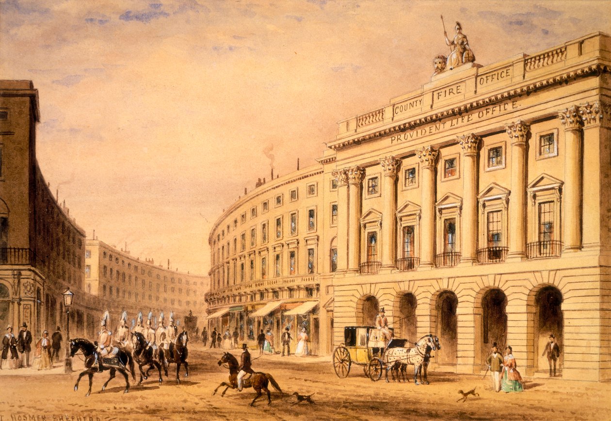 County Fire Office, Lontoo, 1800-luvun ensimmäinen puolisko tekijältä Thomas Hosmer Shepherd