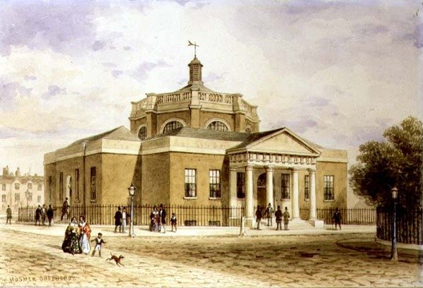 The Guildhall, Westminster (akvarelli paperille) tekijältä Thomas Hosmer Shepherd