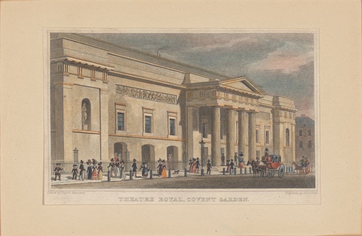 Theatre Royal Covent Garden, n. 1830. tekijältä Thomas Hosmer Shepherd