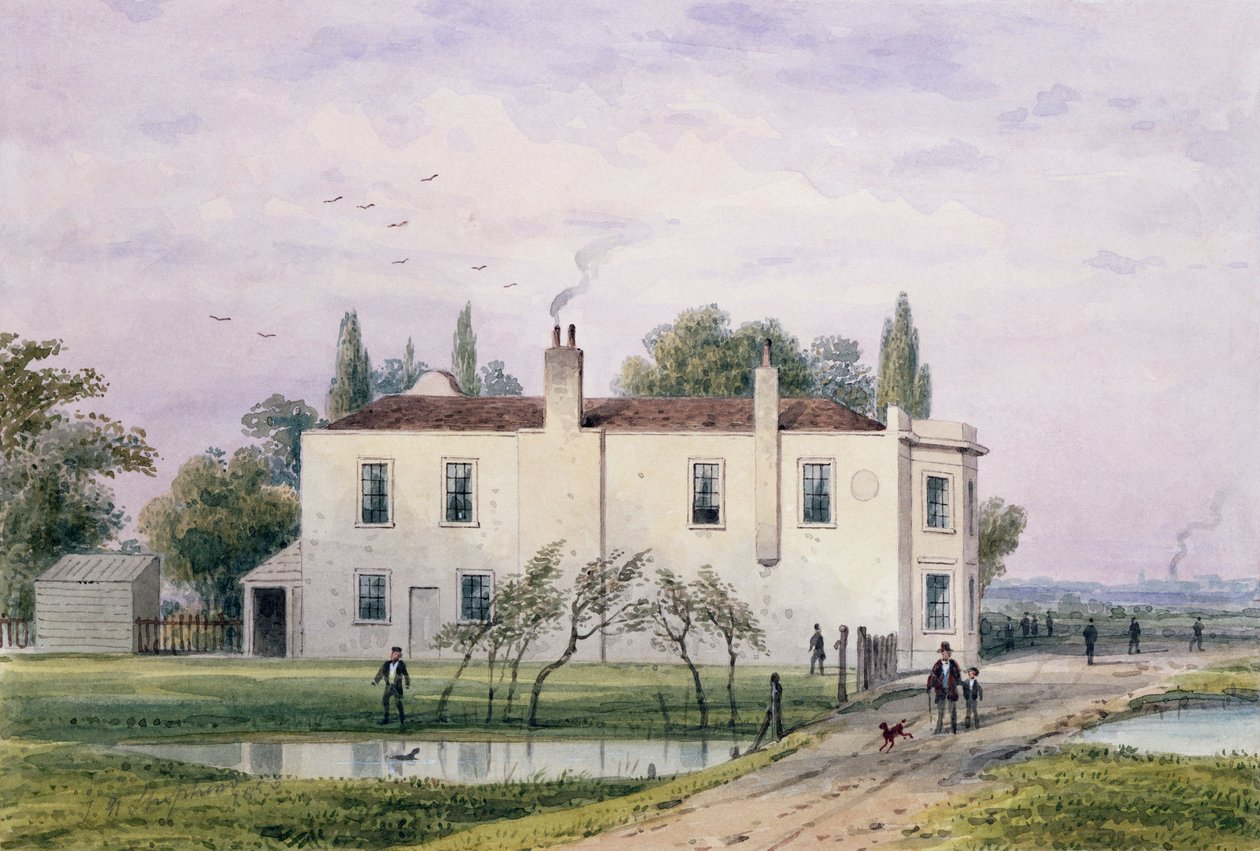 Näkymä Kööpenhaminan talolle, 1853 tekijältä Thomas Hosmer Shepherd