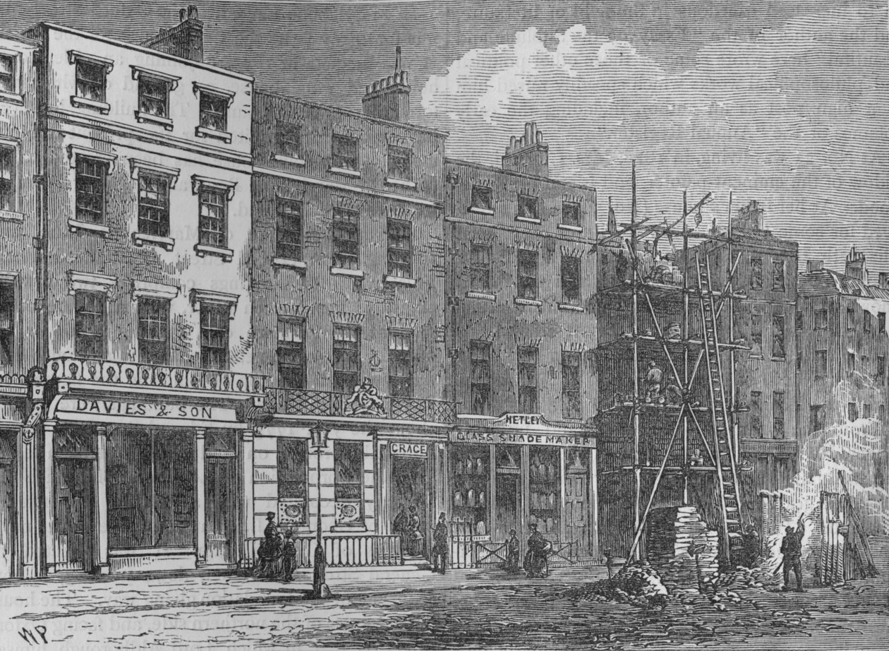 Wigmore Street, Westminster, Lontoo, 1820 1878 tekijältä Thomas Hosmer Shepherd